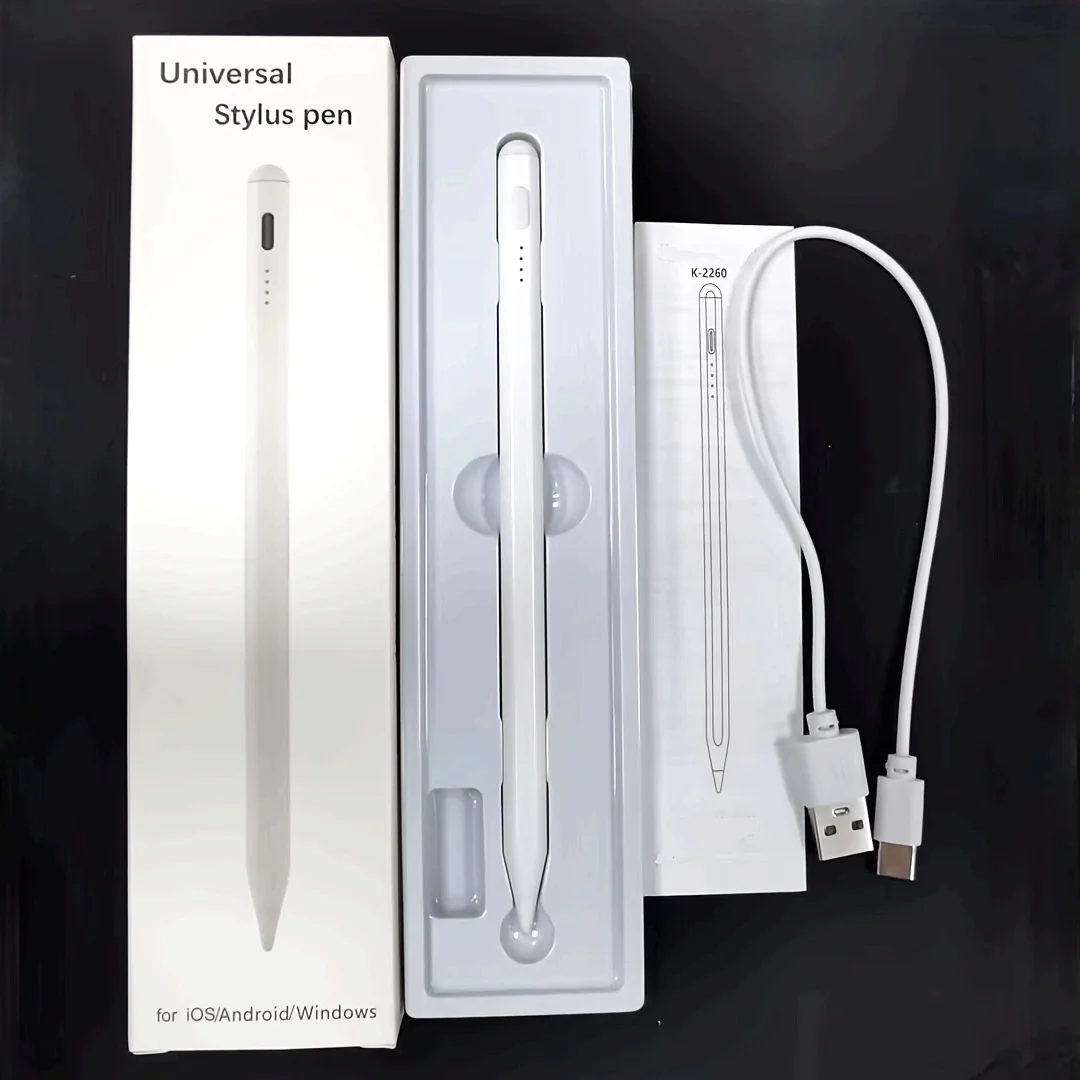 

Universal Intelligent Stylus Pen, Compatible Android and iOS, Rechargeable, Tilt Sensitivity, Precise Writing for Mobile Phones