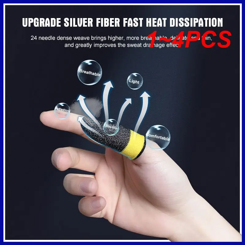 تصميم أنيق من Pubg ، تعزيز الإصبع ، الحساسية ، الراحة ، تحسين أداء الألعاب ، مضاد للعرق ، التجفيف السريع ، 1-4