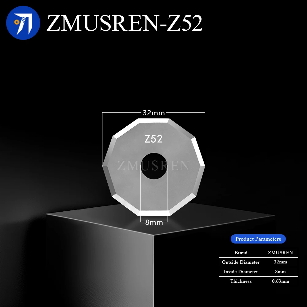 10PCS Tungsten Carbide Blade Z16 Z17 Z21 Z26 Z28 Z46 Z60 Z61 Z66 Z13 Z1 Vibration Knife Z50 Z51 Z52 Z53 Z55 Round Rotary Blade view 6