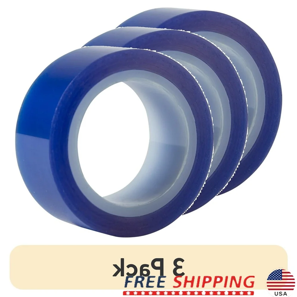 

3 упаковки, устойчивая к высоким температурам лента, теплопередача, виниловые железные чернила, надежный клей, без остатков, 0,75 дюйма x 54 фута