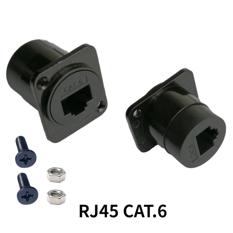 

Nut fixed RJ45 connector CAT.6 Category 6 female to female