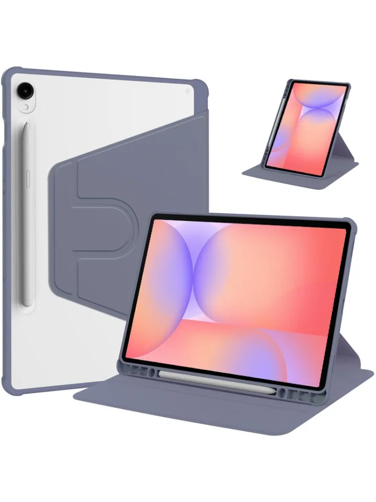 Etui Funda do Samsung Galaxy Tab S10 Lite z uchwytem na rysik, obrotowe o 360 stopni, przezroczyste, twarde akrylowe etui na tablet Galaxy Tab S10 Lite — zdjęcie produktu 7