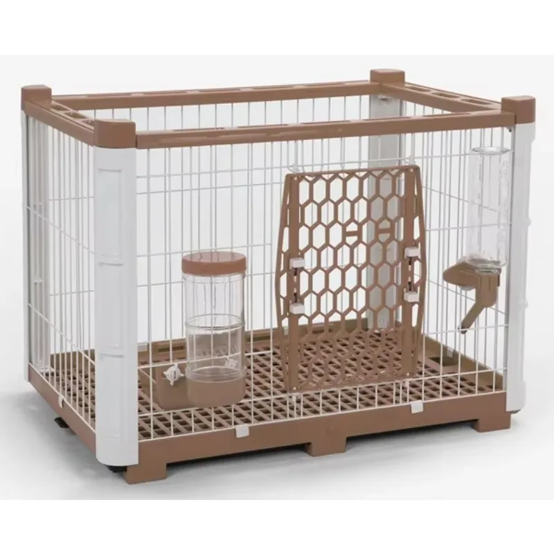

611-MO Hot Sale Metal and Plastic Durable Quality Outdoors Open Top Trendy Pet Small Puppy Dog Kennel Cage House