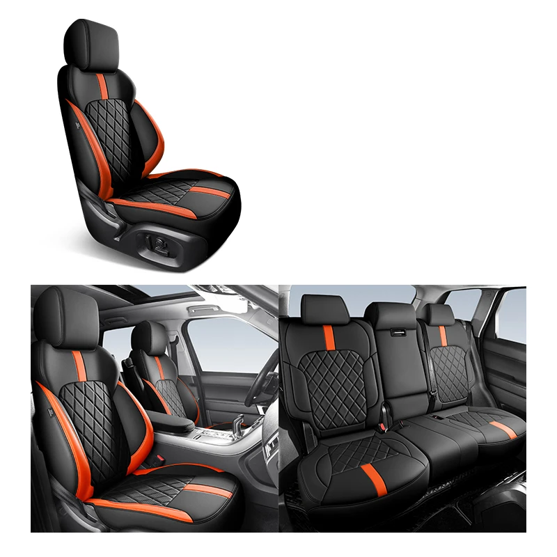 Capas de couro personalizadas para assento de carro, para toyota hilux prius peugeot 207 2008 308 206 307 307 sw 5008 301 mg6, acessórios automotivos de luxo