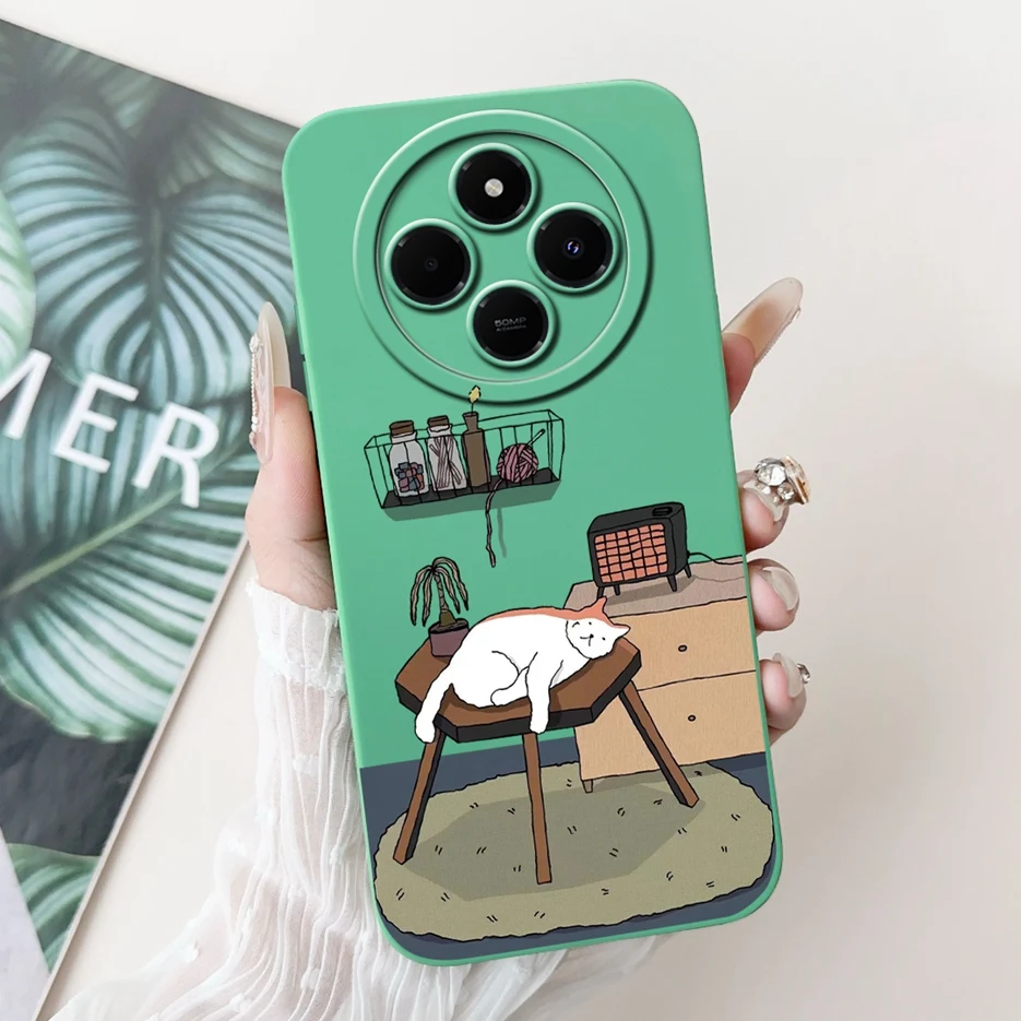 For Xiaomi Redmi 14C Case PocoC75 Cute Dinosaur Cartoon Cover Soft Silicone Phone Cases For Xiaomi Poco C75 C 75 Redmi14C Bumper