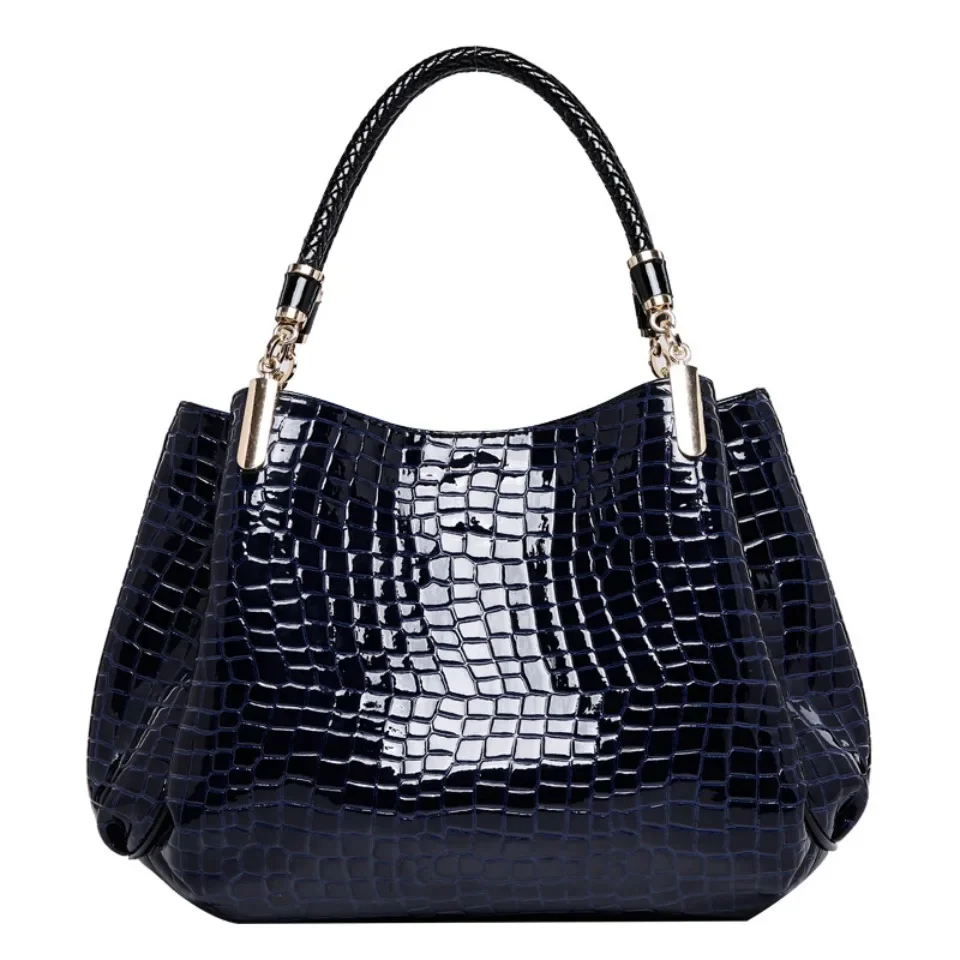 

Solid Color Women Bag Luxury High Quality Classic Crocodile Pattern Handbag Brand Designer Large Capacity Shoulder Messenger Bag