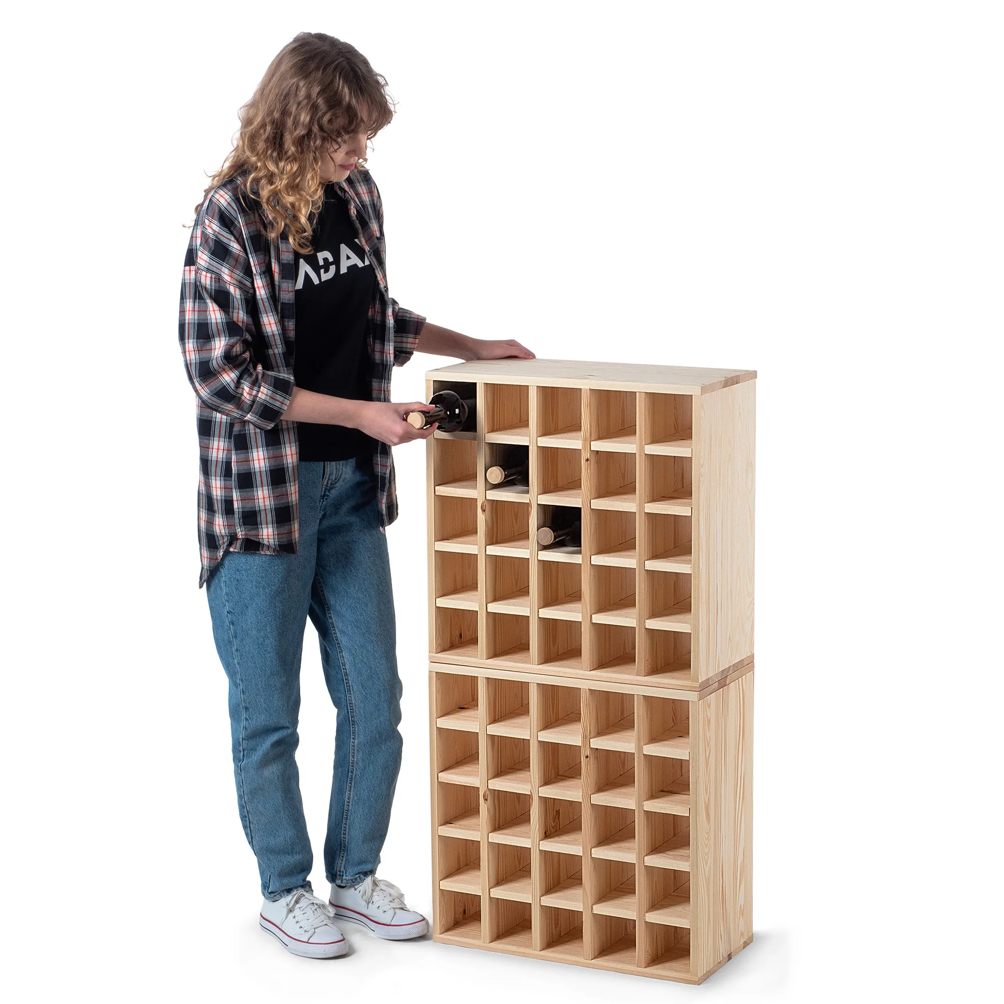 خزانة كتب النبيذ من كاداكس، صندوق شطرنج خشبي شفاف برونزي، 2 قطعة #4