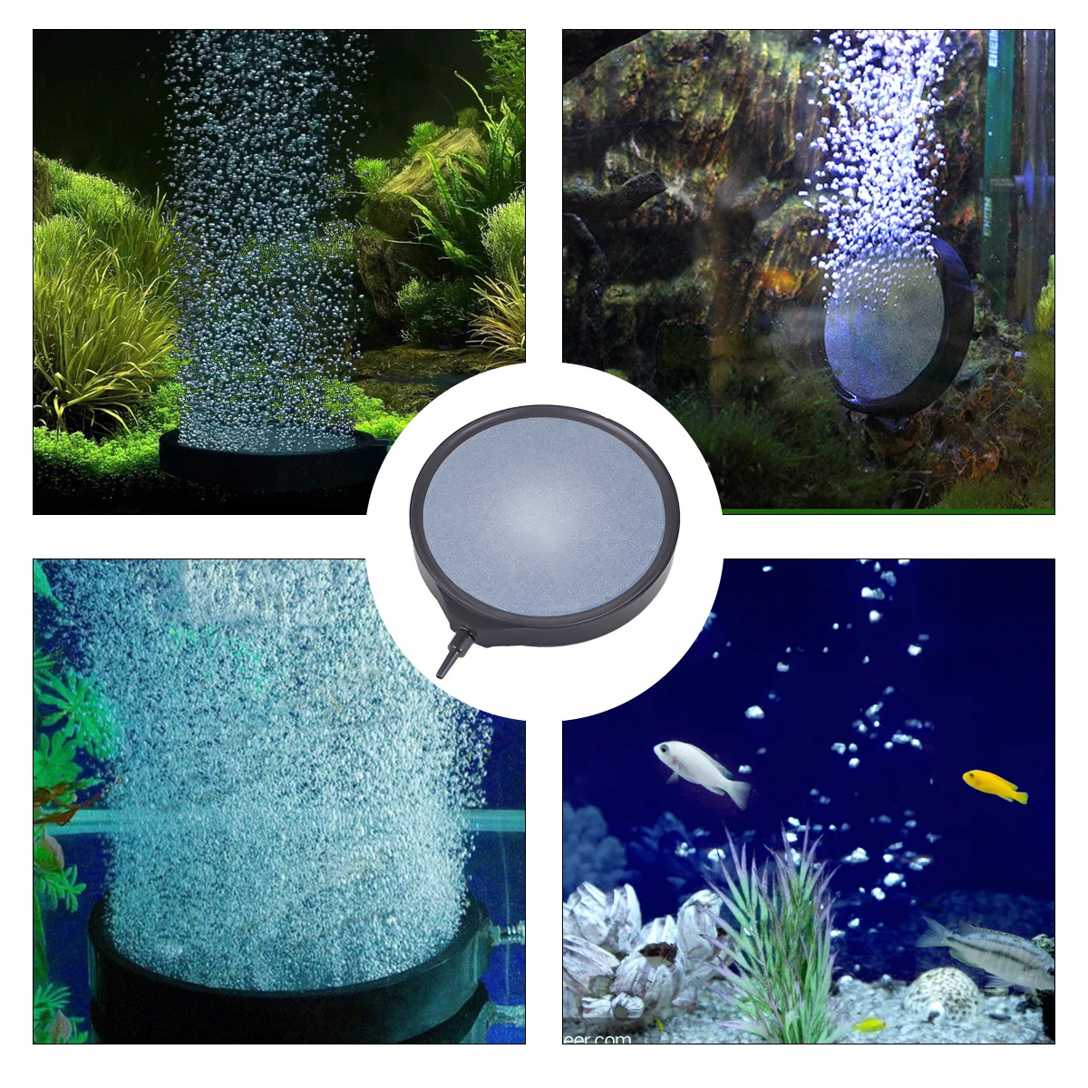 

Fish Tank Oxygen Stone 13cm Ceramic Durable Aquarium Air Bubble Stone Increase Oxygen for Fish Shrimp Decoration