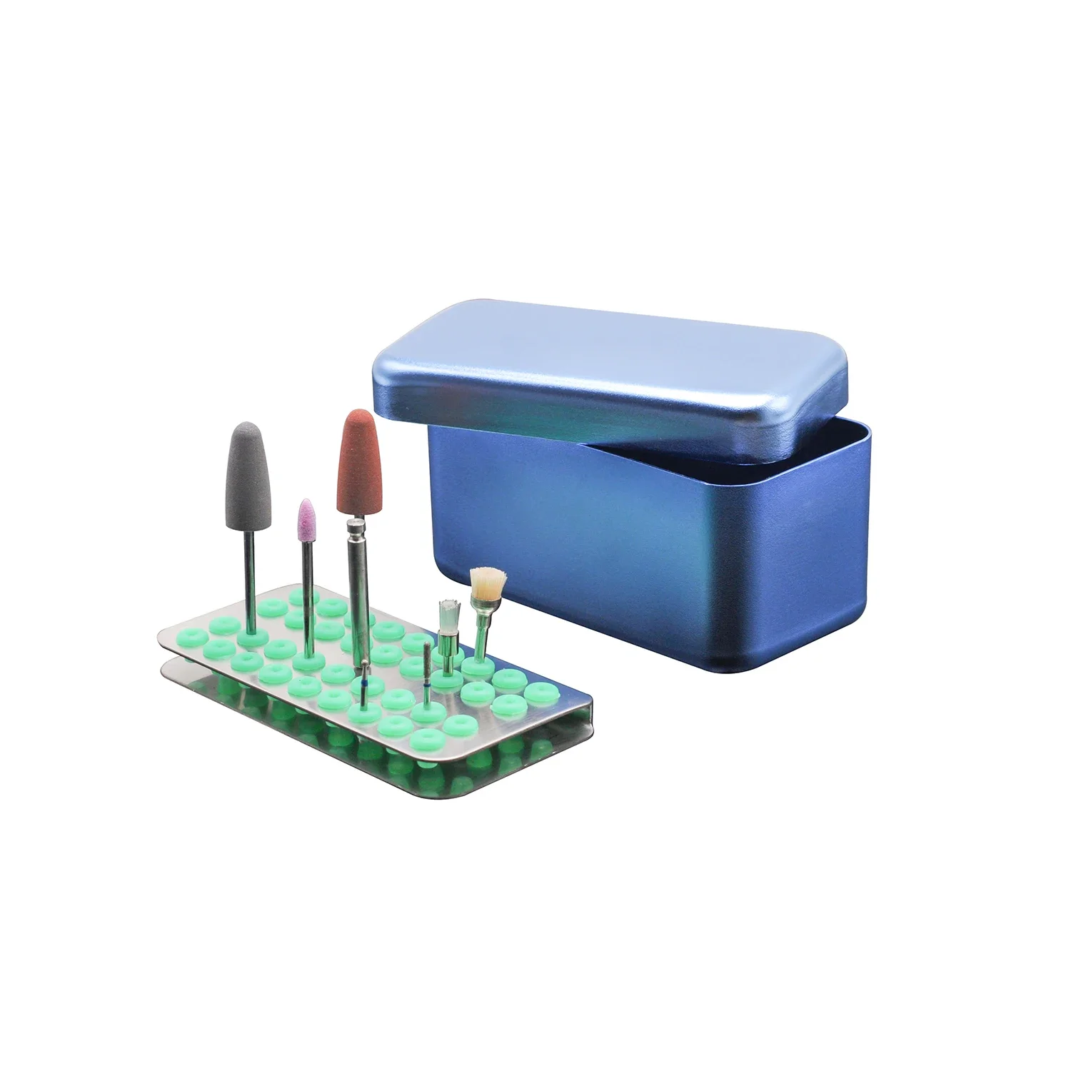36Holes Dental Disinfection Endo Files Holder Box Autoclave Suitable For High And Low Speed Burs Dentist Tool 2Color