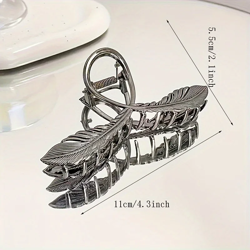 مشبك إمساك ريش نفضي كلاسيكي بارد، حجم الشعر، دبابيس الشعر، شعر لوحة تويست للسيدات، دبابيس شعر متقاطعة كبيرة وعالية الجودة