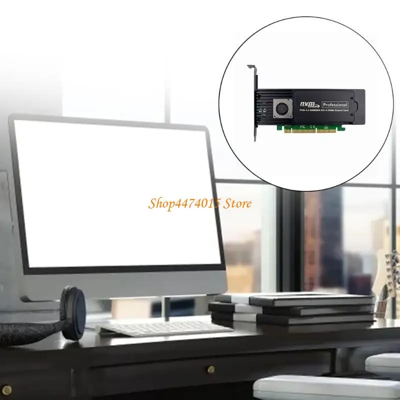 

K1AA PCI-E3.0 4-Port NVME ASM2824 Adapter Card Power NVME SSD Server Expansion