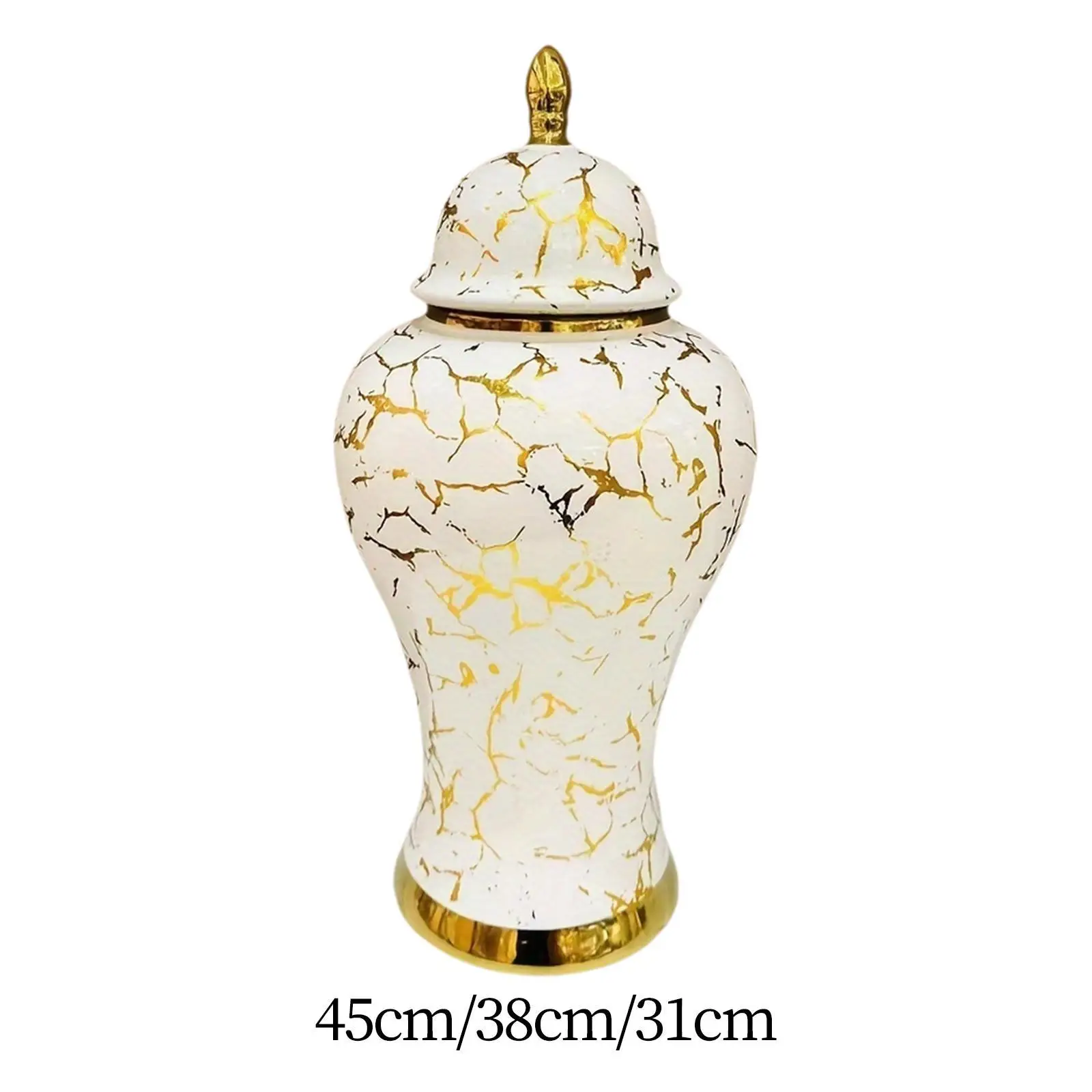 Porcelain Ginger Jar Arrangement Traditional Ceramic Vase Decorative Storage Jar for Home Weddings Living Room Bedroom Party