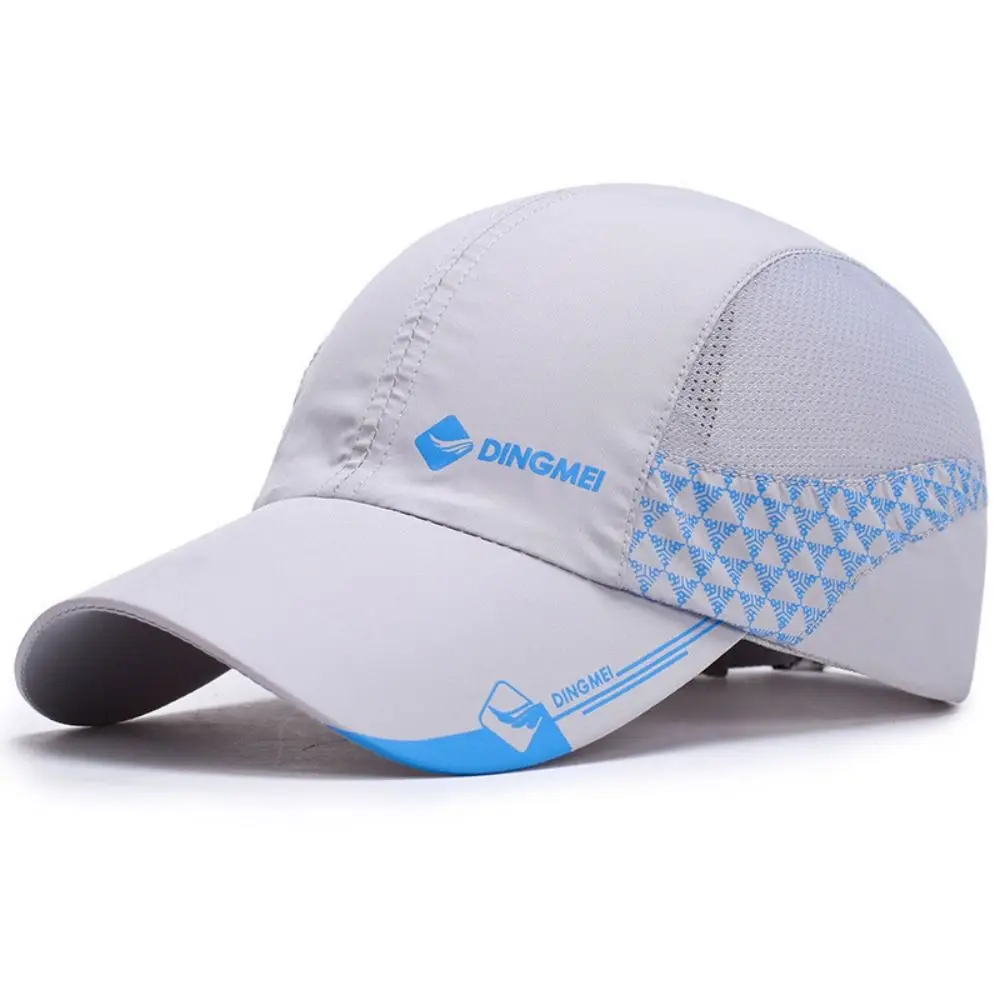 

Fashion Quick Drying Sports Baseball Hat Letter Ultra Thin Sunscreen Peaked Cap Snapback Mesh Baseball Cap Travel