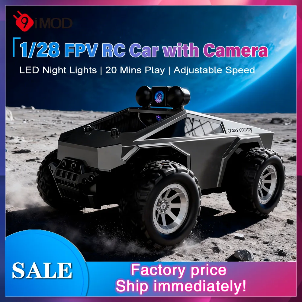 9IMOD KF29 1:28 FPV RC Car with Camera 2.4G Remote Control Real Time Video APP Control 3.7V 500mAh Battery for Kids Adults