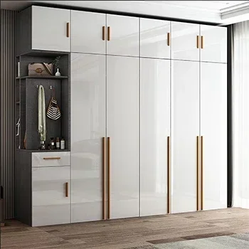 Wardrobes Three-door White Sliding Doors Bed And Sets Set  for Modern Laminate Two-door MDF Wardrobes