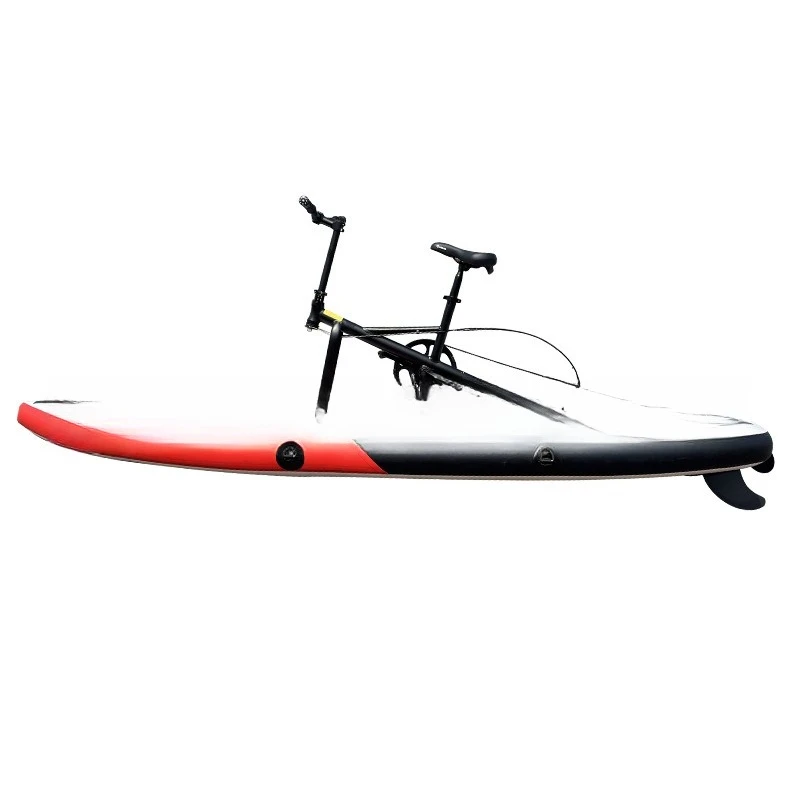 

Pedal unpowered outdoor water inflatable bicycle aluminum frame, body water bicycle single water self