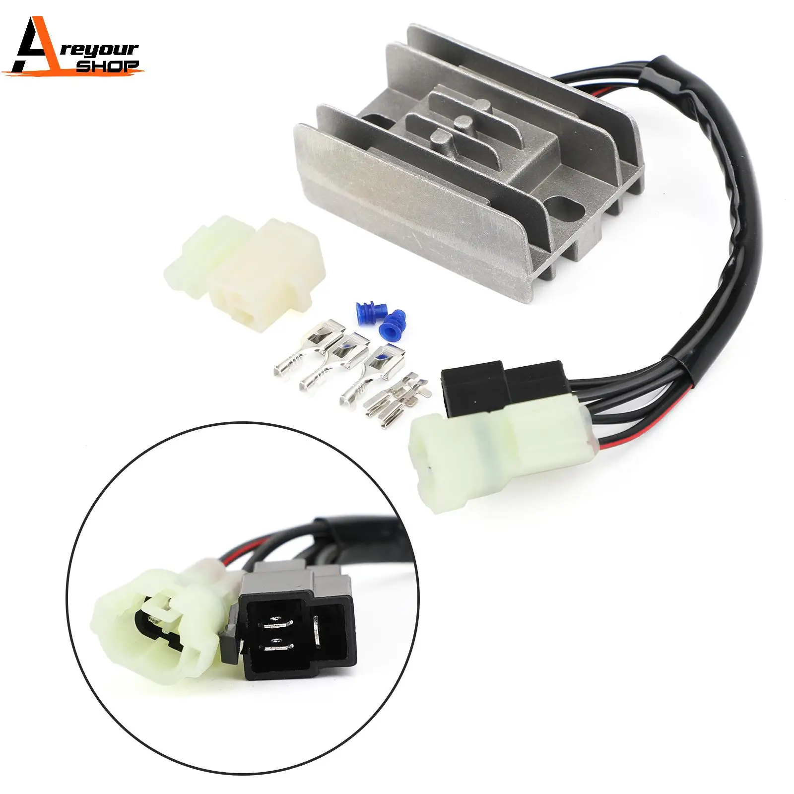 Areyourshop Voltage Regulator Rectifier for Arctic Cat ATV 250 300 Quad 2001 2002 2003 2004 2005 3530-034 230-22171 Motor Parts