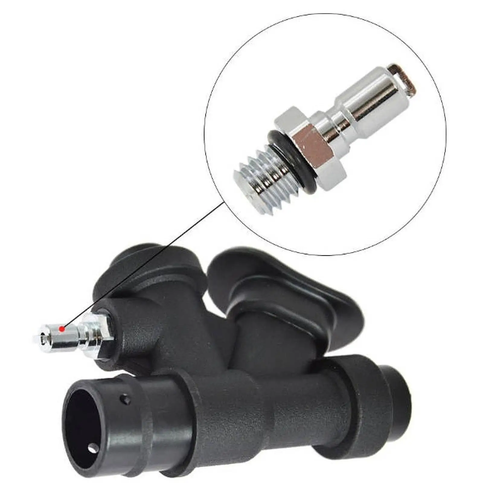 

Lightweight Diving Exhaust Valve Adapter Plated Brass Secure Connection for Scuba Diving Gear Accessories