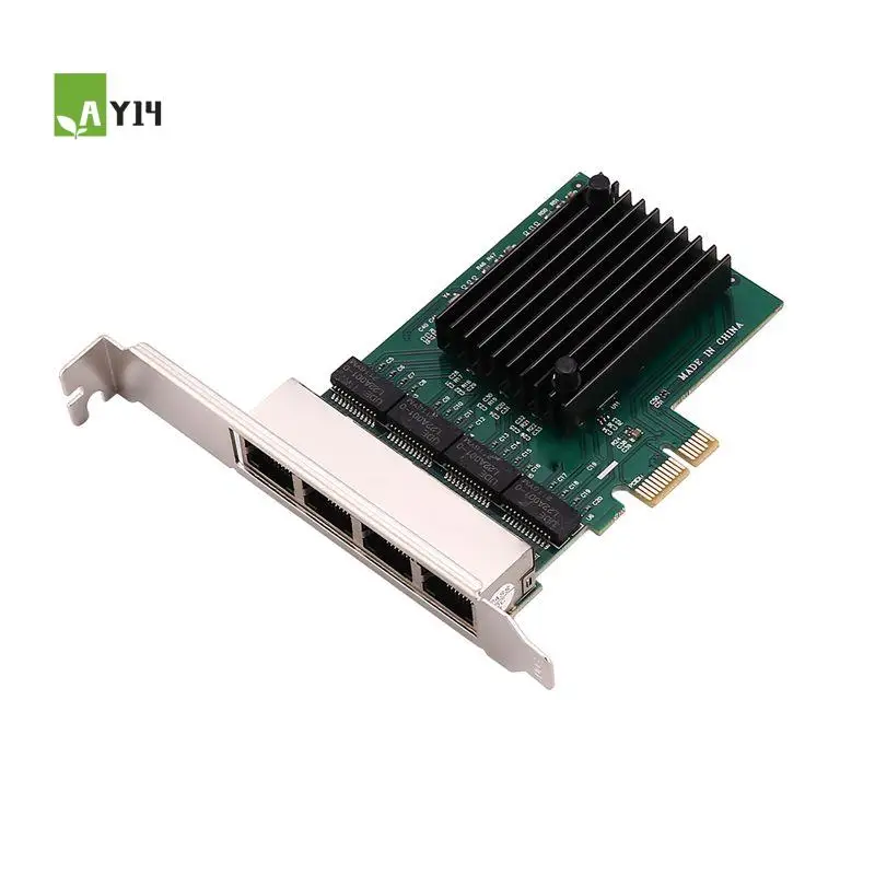 AY14 -Pci-E X1 Gigabit Network Card Pci-Express 4 Port Ethernet Network Card Rtl8111f Ethernet Lan Card