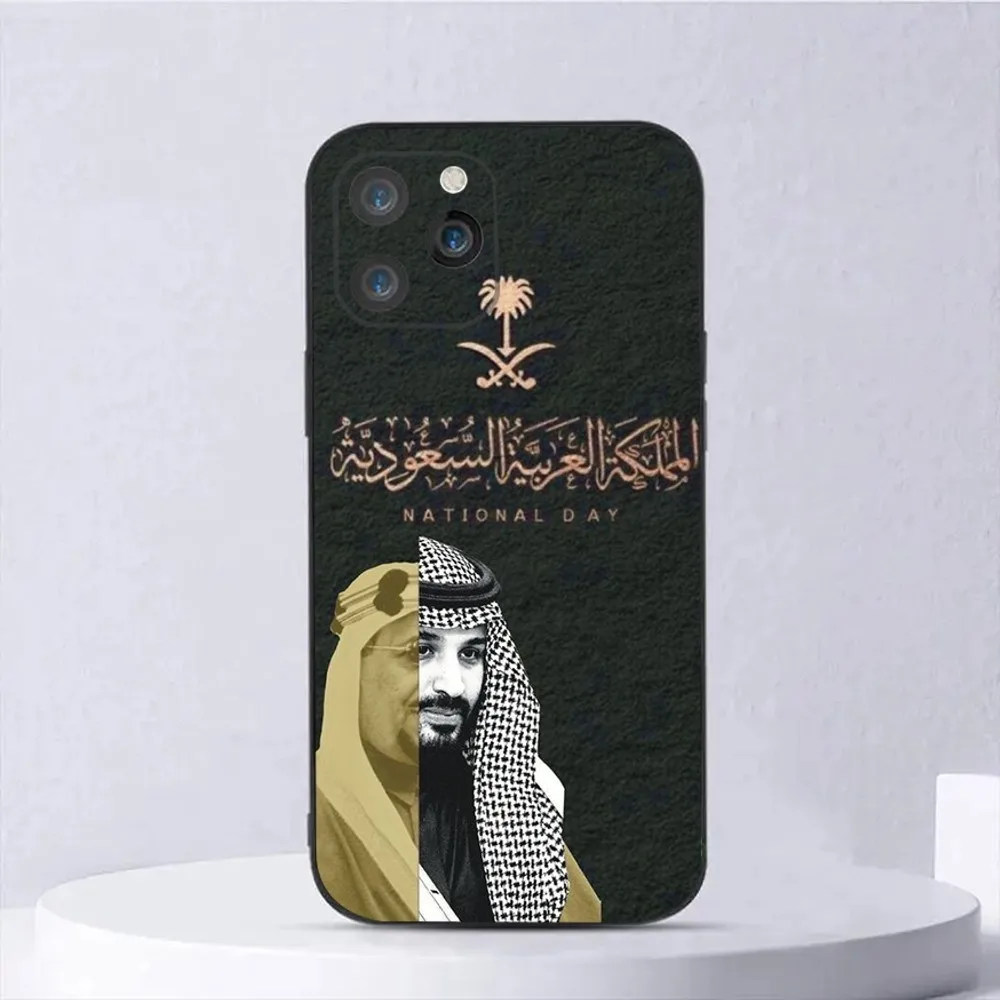 Salman of Saudi Arabia Phone Case For iPhone 15,14,13,12,11,Plus,Pro Max,XS,X,XR,SE,Mini,8,7 Soft Silicone Black Cover