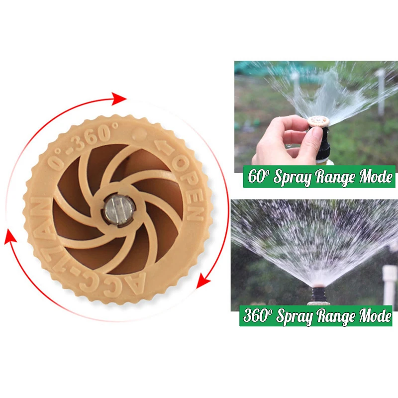 Water Sprinkler 1/2 Thread 360° Adjustable Garden Irrigation Nozzle for Lawn Farm Outdoor Watering System Hot Sale 2026