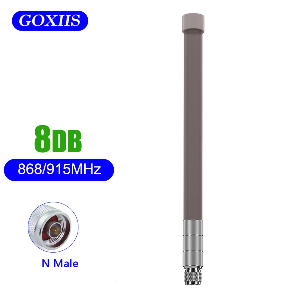 

868MHz 915MHz Helium Hotspot Miner Antenna LOAR N Male Omni Outdoor Fiberglass Waterproof LoraWAN Antenna