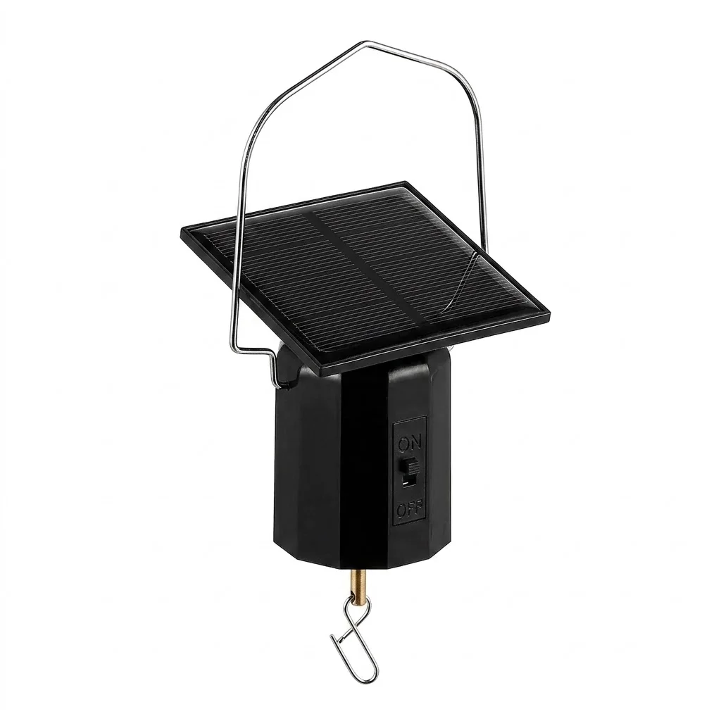 Rotating SolarPowered Wind Spinner Motor Solar Energy Operated Motor for Wind Chimes Sun Catchers Hanging Display