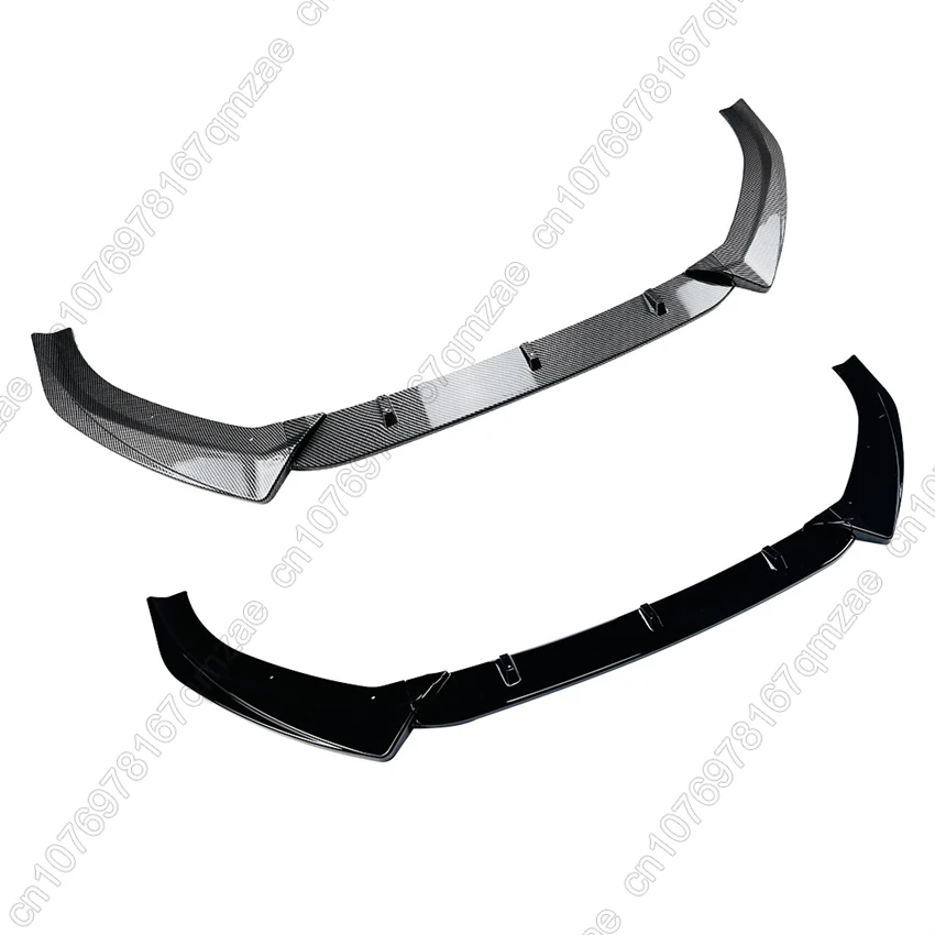 Carbon Look Car Front Bumper Lip Spoiler Splitter Diffuser For Audi S3 A3 8V S-line 2017-2020 Maxton Style Tuning Body Kits