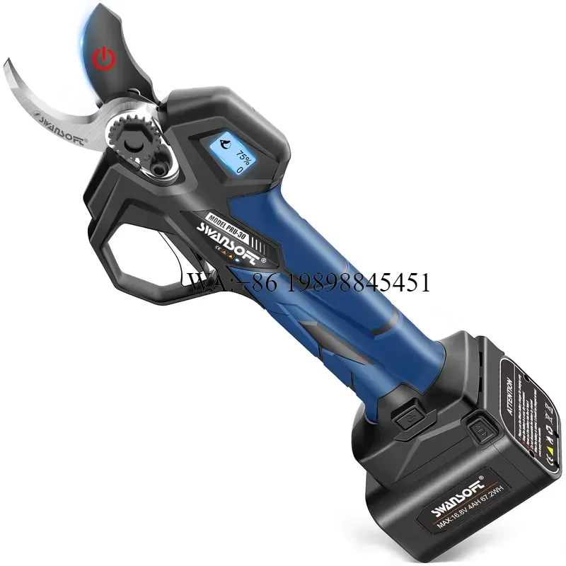 WMWMNU 30mm Cordless Bonsai Pruning Scissors Efficient Garden Tools with Lithium-Ion Battery for Tree Branches and Pruning