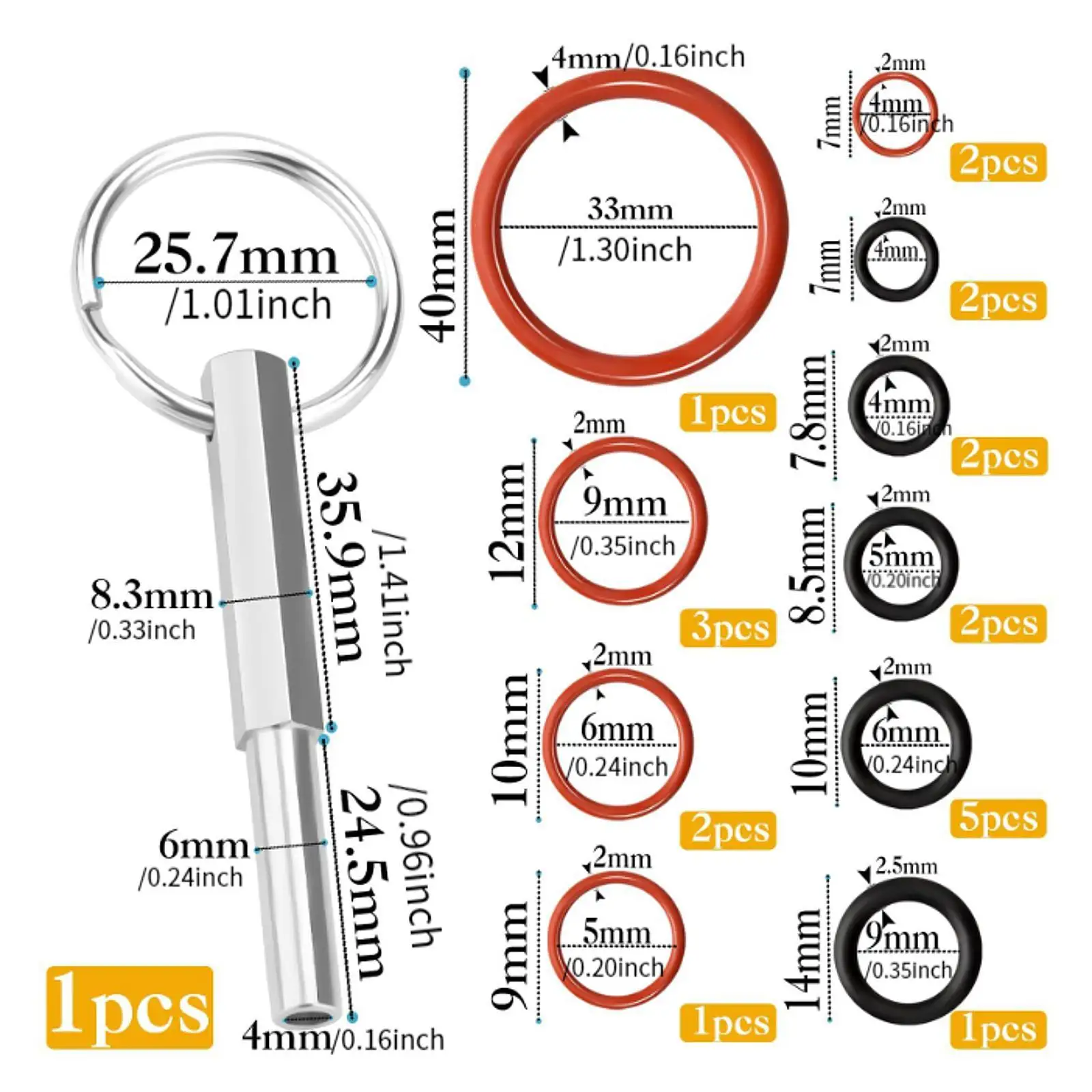 Reparaturwerkzeug für Kaffeemaschinen, Schlüsselsatz, Ersatz für leichte Kaffeemaschinenschraube