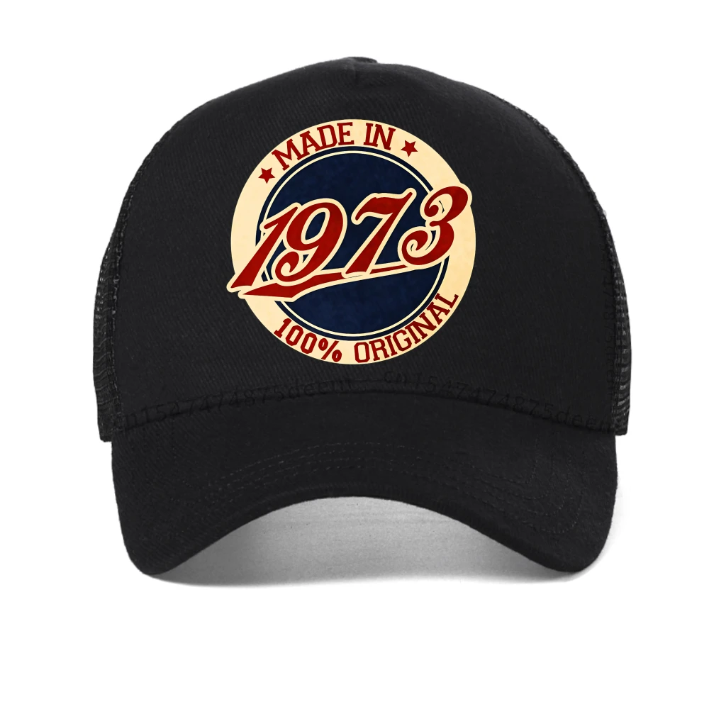 

Made in 1973 baseball cap summer men women adjustable mesh sun hat fashion Breathable Snapback hats casual cool trucker hat