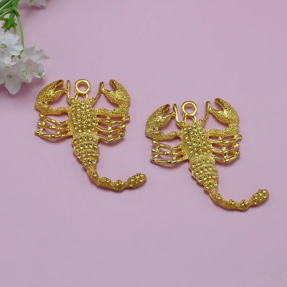 

10pcs Alloy Scorpion Pendant Charms Gold Diy Jewelry Making Accessories For Necklace Bracelet Keychain Craft Projects Diy Charm