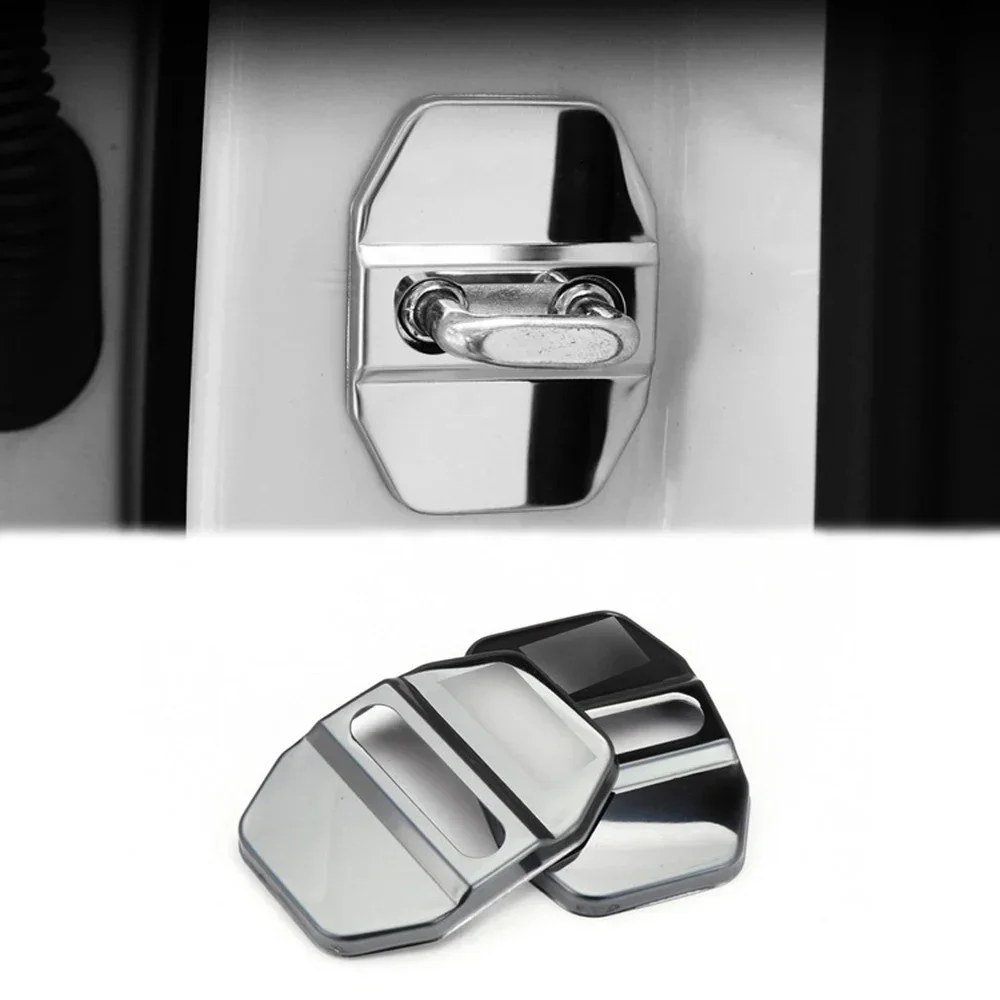 

1pc Car Door Lock Protective Cover Chrome Car Accessories for VW Tiguan BMW Santana Sagitar Magotan Golf Dodge Auto-Styling