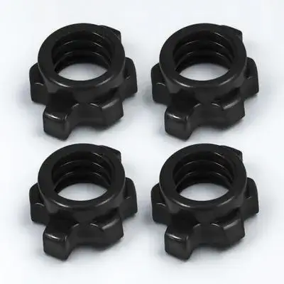 4Pcs Barbell Screws Dumbbell Locking Nut Plastic Fixing Nut for Dumbbell Bar End Weight Training Equipment Fitness Accessories