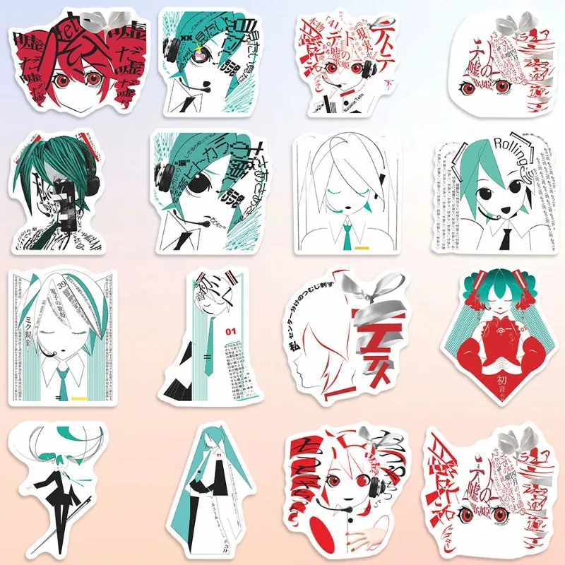 Kasane Teto Anime naklejki Kawaii dzieci artykuły papiernicze wiadomość dla studentów kolekcja przyjaciel Kawaii prezent wodoodporny Diy etui na telefon