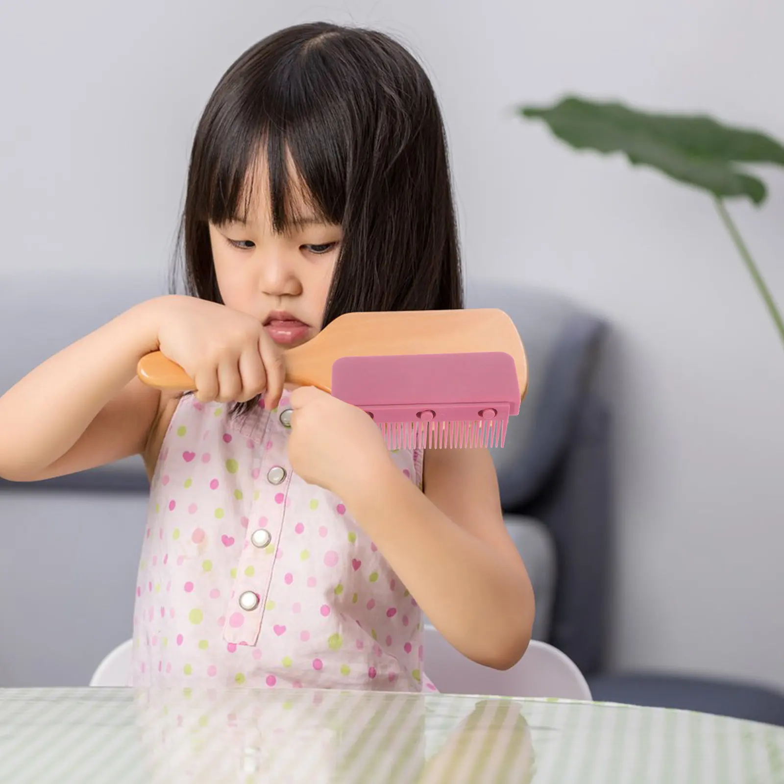 

Многофункциональная насадка-расческа для выпрямления волос, профессиональная, для утюжка-выпрямителя