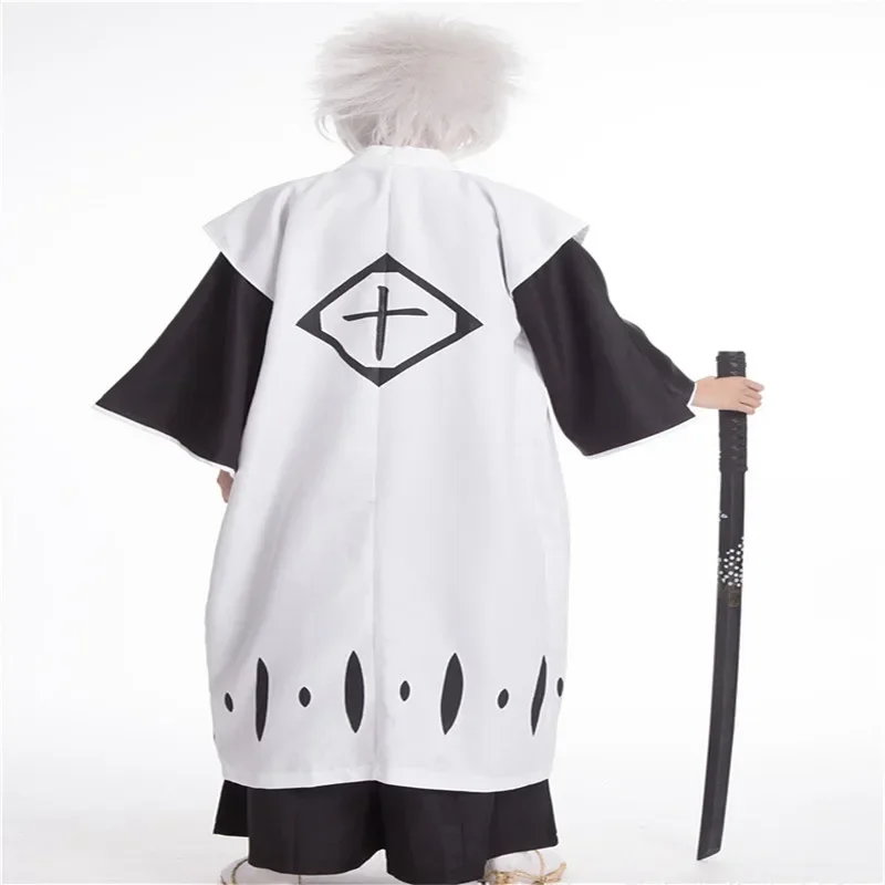 Anime bleach Toshiro Hitsugaya toushiou Aizen Sousuke Kyoraku Shunsui cosplay costume death division 10th captain die PA kimono