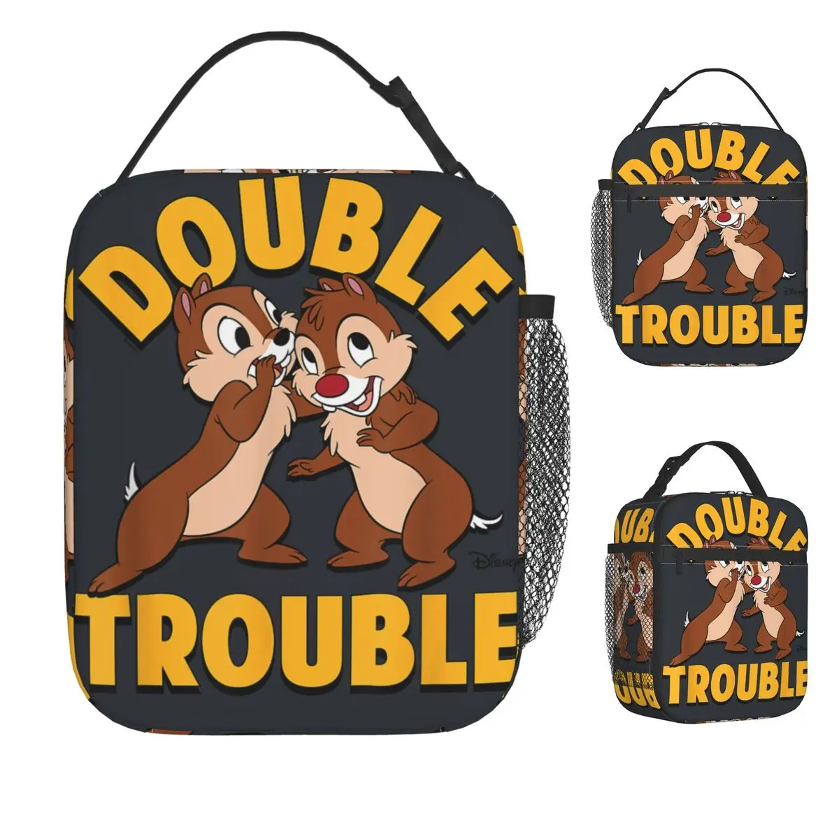 

Chip 'N Dale Rescue Rangers - Двойная проблеманая сумка для обеда для мужчин, ланч-бокс, забавная пляжная сумка-холодильник, портативная сумка-холодильник Оксфорд, сумки для еды