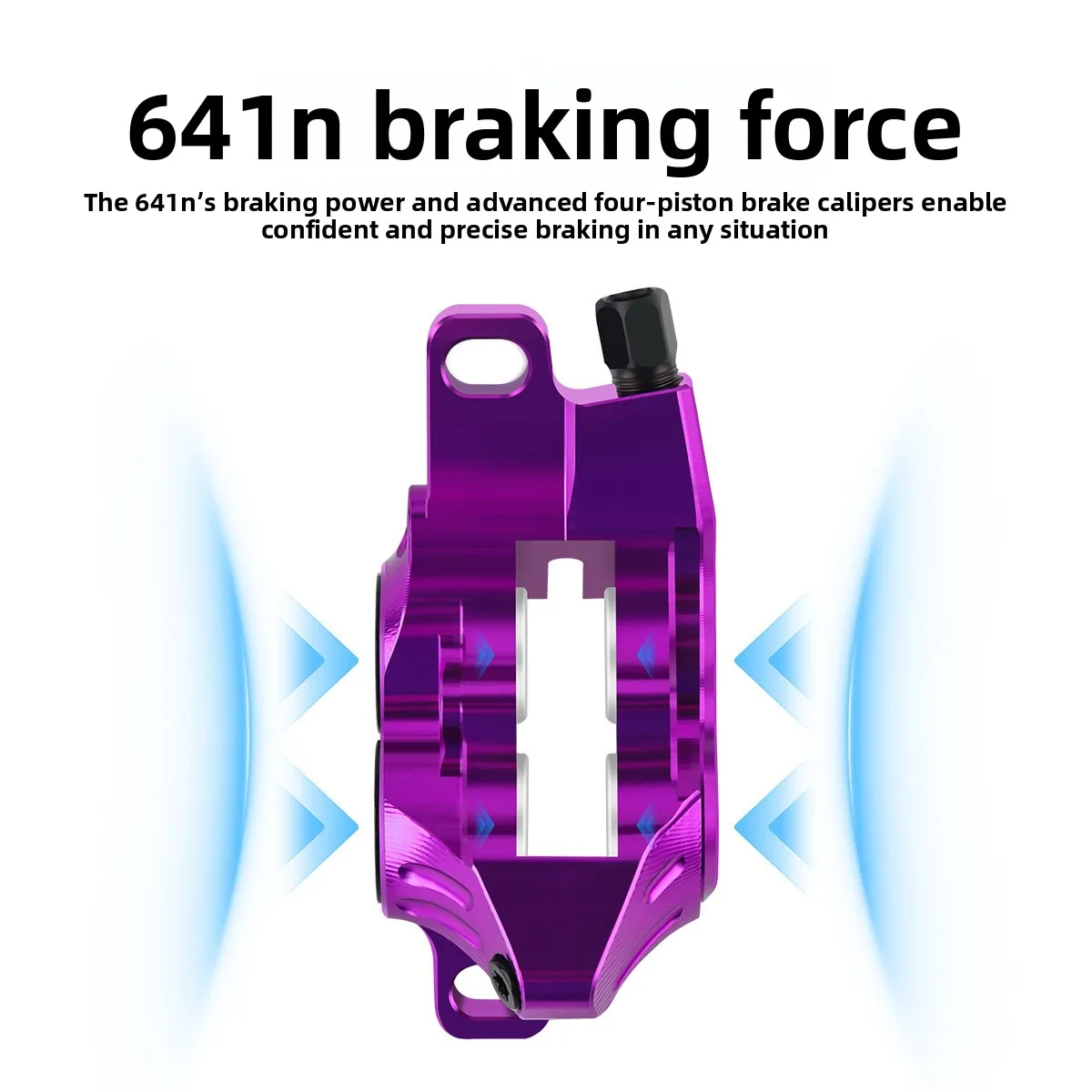 Cross Border 4 Piston Oil Disc Brake MTB Hydraulic Brake Set Dual Braking AM DH Bicycle