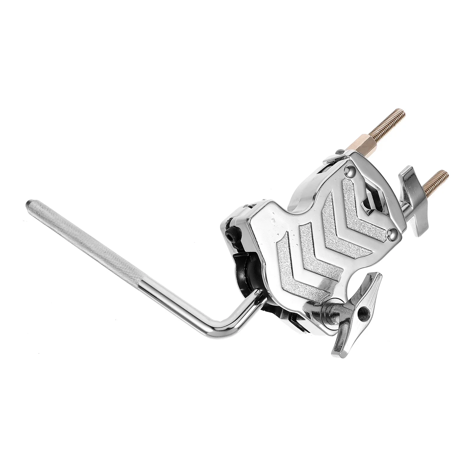 

Stable Drum Cowbell Holder Clip Zinc Alloy Material Sleek Polished Design Must Have Drum Accessory Cowbell Mount