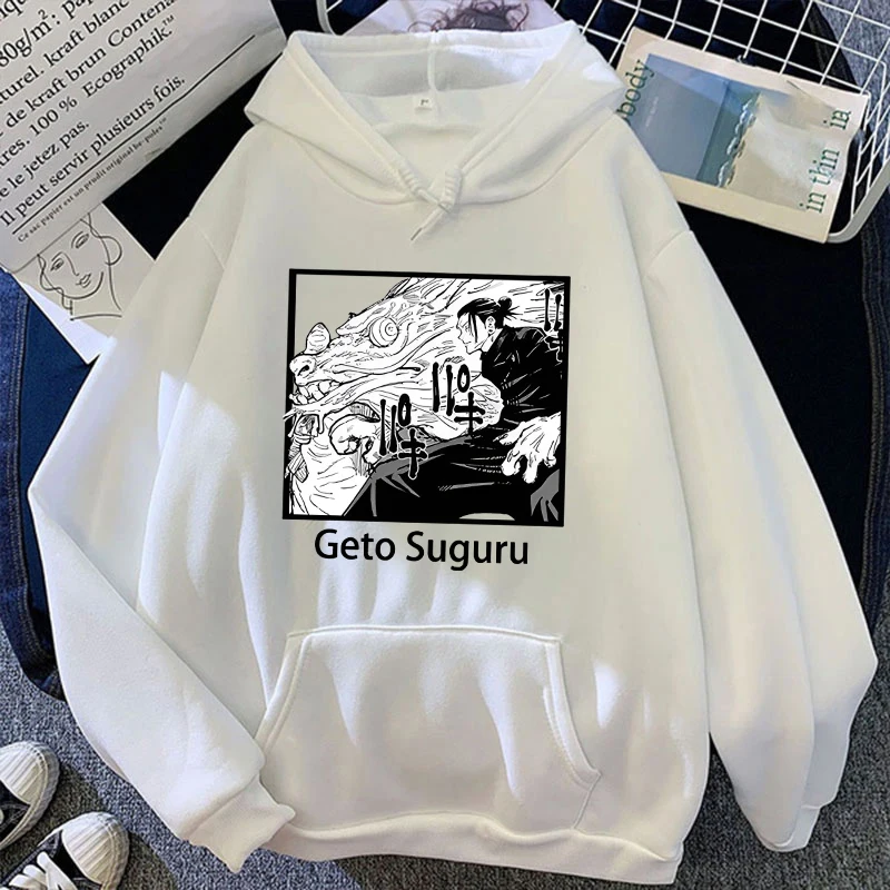 

New Anime Geto Suguru Print Hoodie Women Men Casual Tops Autumn And Winter Sweatshirts Long Sleeve Harajuku Pullover