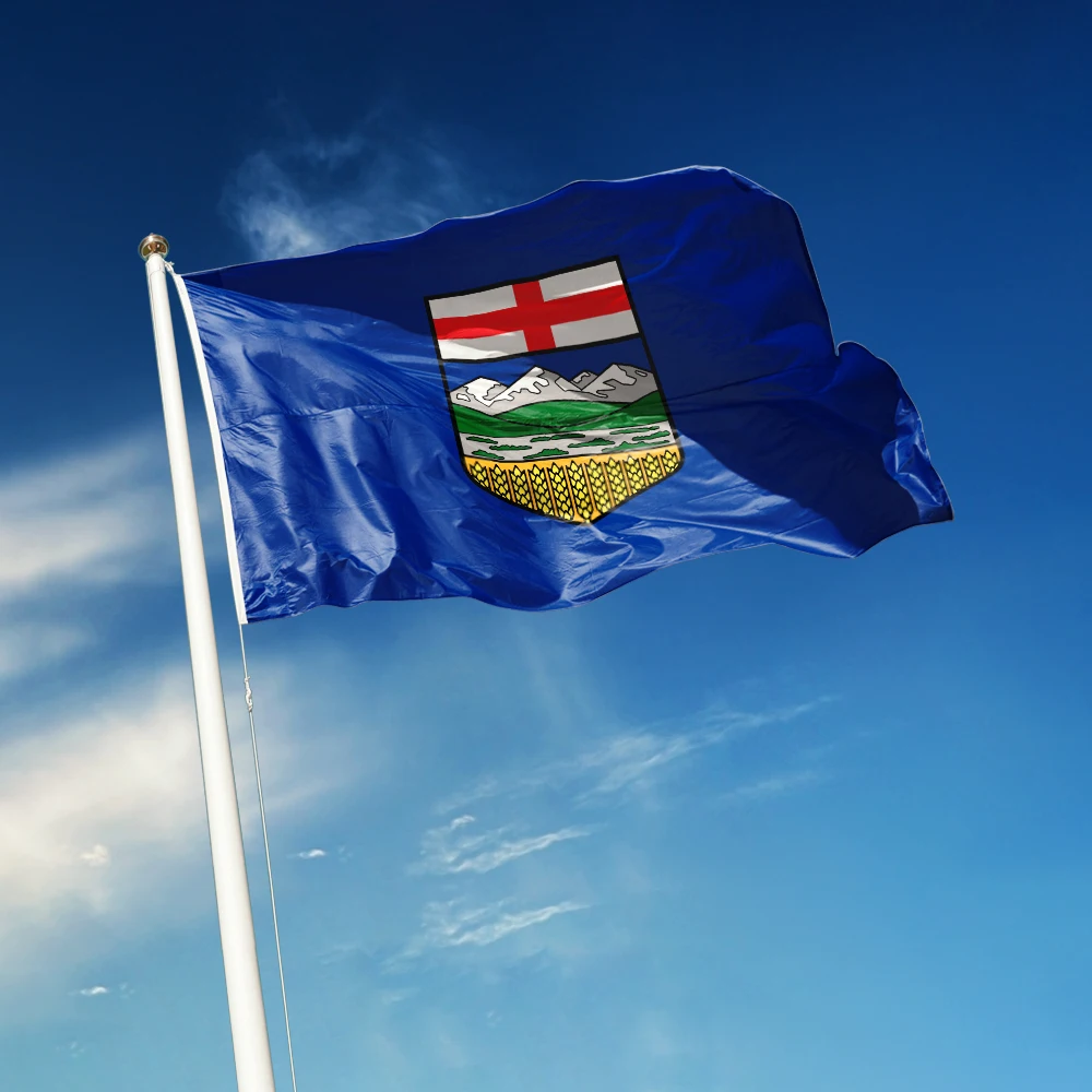3x5 Ft Alberta Flag Vivid Color and Fade proof a province of the Canada Flags Polyester with Brass Grommets 3 X 5 Ft