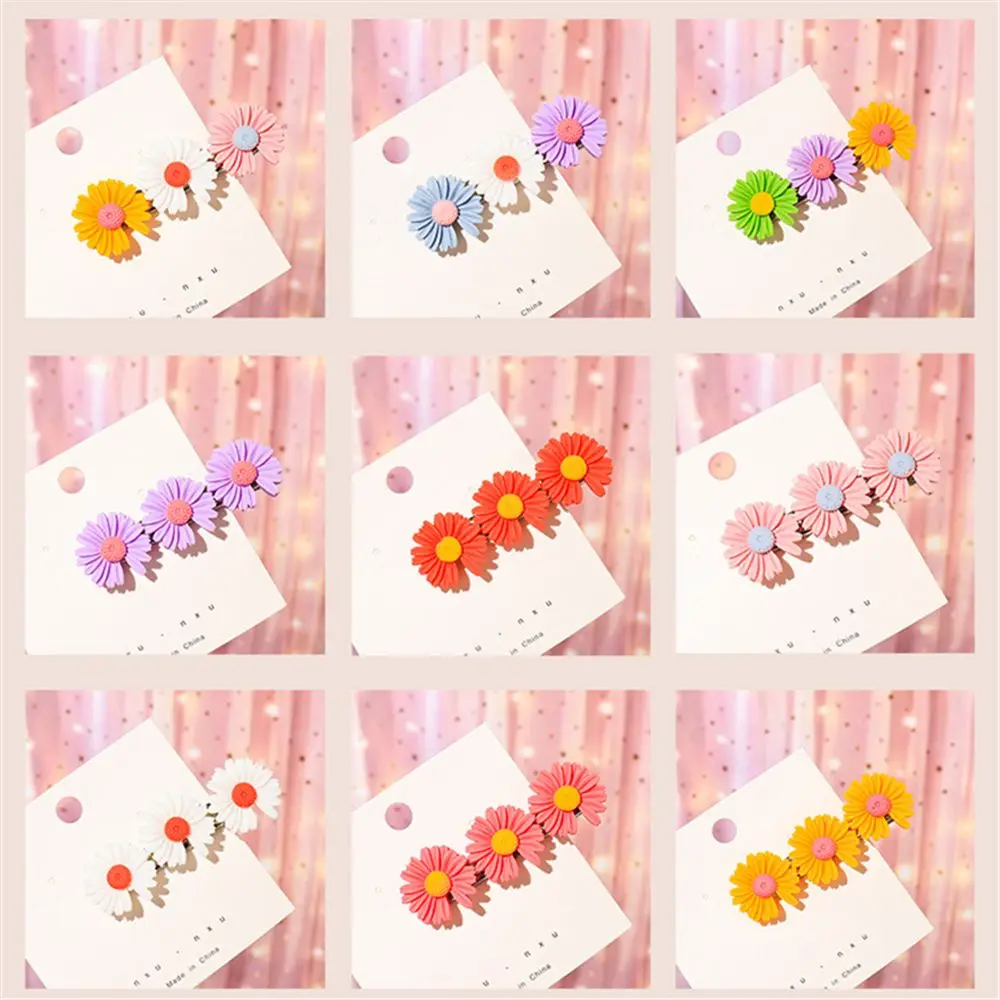 1Pc Cute Small Daisy Hair Clips for Girls Children Cartoon Lovely Hairpins Barrettes Fashion Hair Accessories for Kids