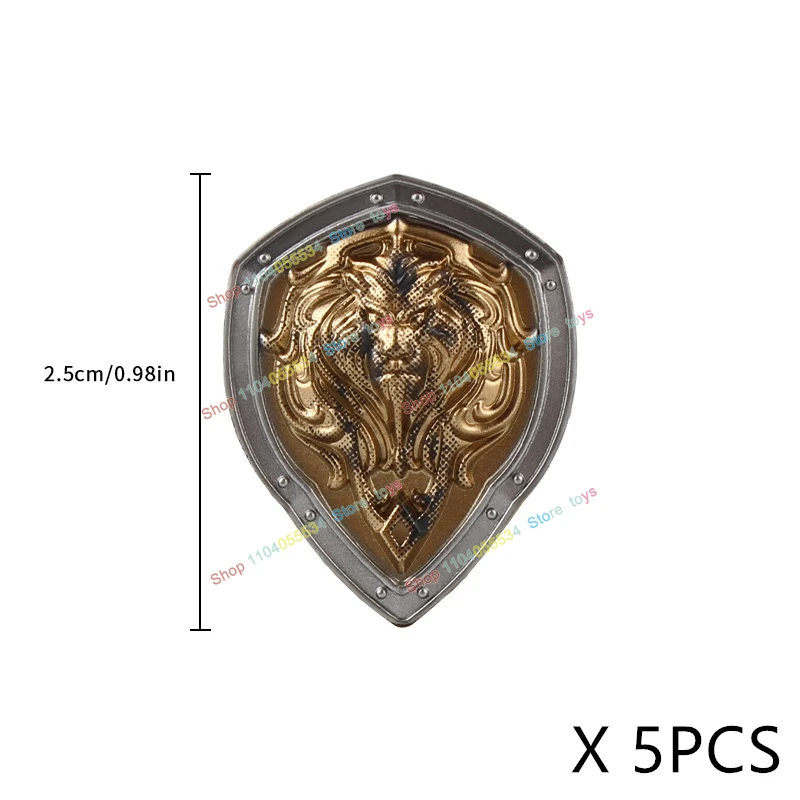 

Medieval Accessories Models Sword Axe Hammer Knife Weapon Assembly Building Blocks Figures Children's Toys Gifts 5PCS PJT059