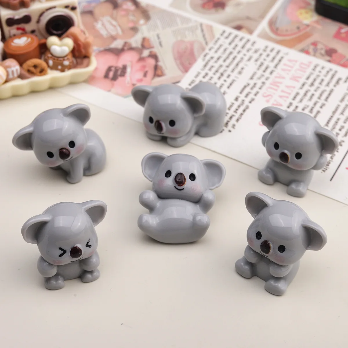 

5 шт. miniso серые аксессуары из смолы с героями мультфильмов «сделай сам», мусорный чехол, подвески ручной работы, миниатюрные материалы, ювелирные изделия, принадлежности