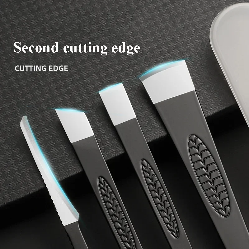 1/3/4Pcs Pedicure Knife Tools for Feet Stainless Steel Foot Scrubber Dead Skin Remover Foot Scraper Knife Scraping Manicure Tool