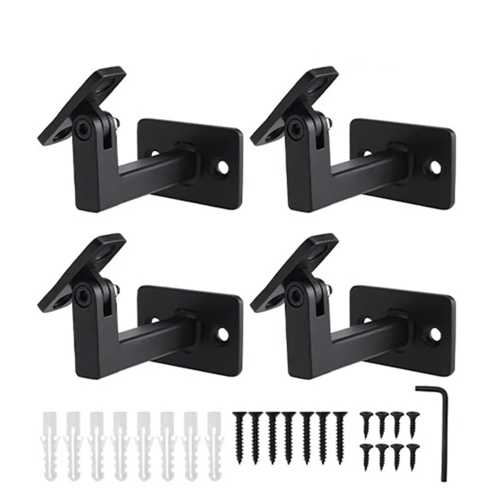 Iron Handrail Holder Adjustable Handrail Bracket Customizable Angle Easy Installation Flexible Mounting System