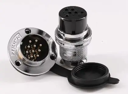 GX30 10 Pin Male Female Flange Mount Electrical Connectors Round Aviation Connector Socket Plug