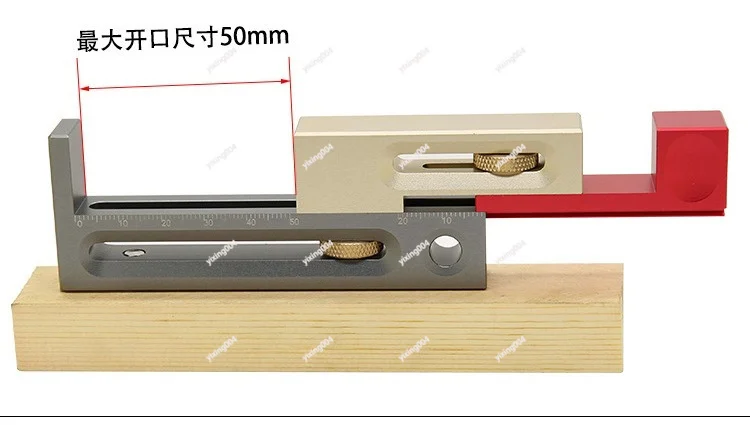 Table Saw Kerf Adjuster Tenon Making Tool Movable Block Length Compensation Gauge
