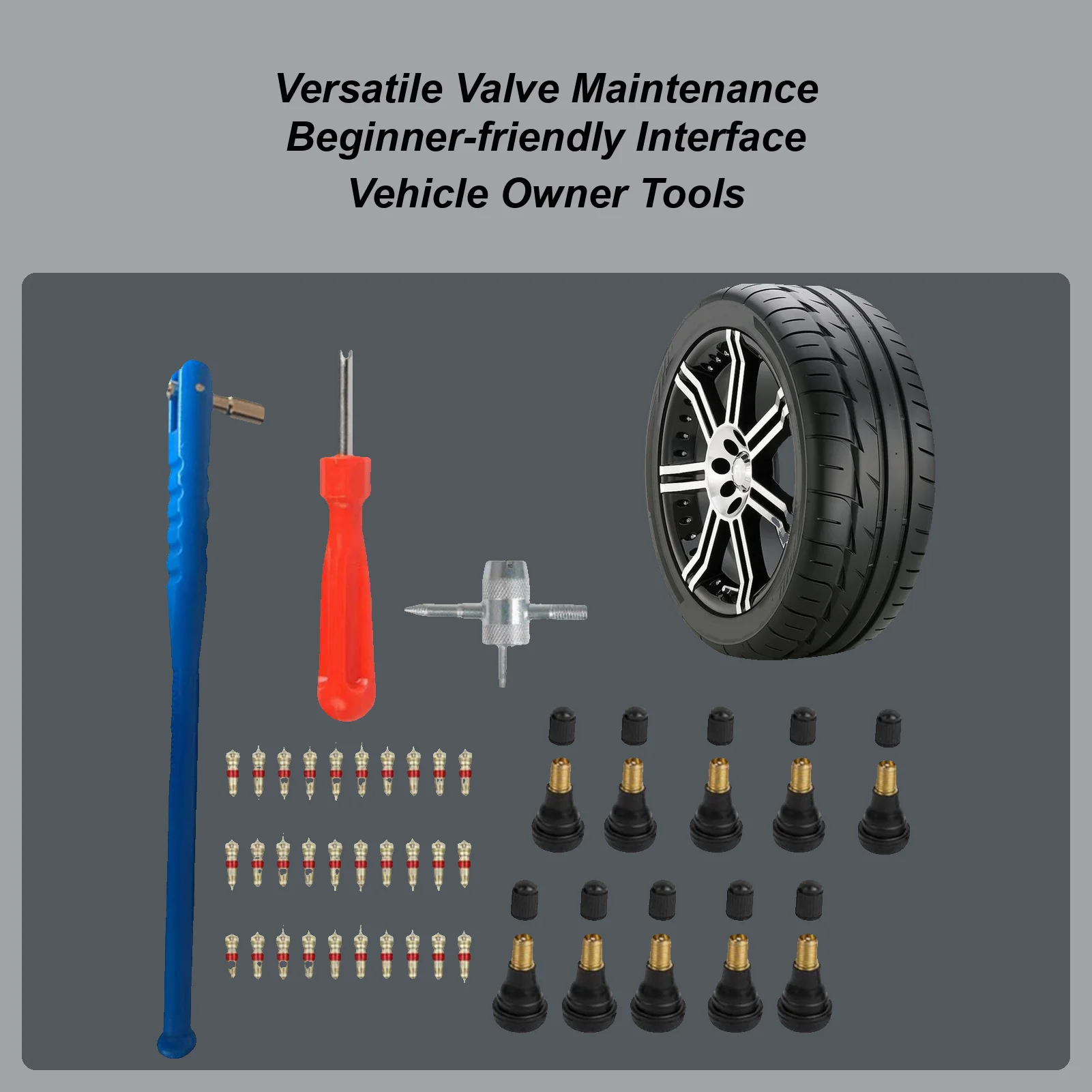 

Valve Stem Removal Tool Wheel Core Replacement Tools Tire Valve Stem Maintenance Kit For Bike Motorcycle Car Truck SUV